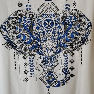 Elephant-Emblazzoned Yoga Top